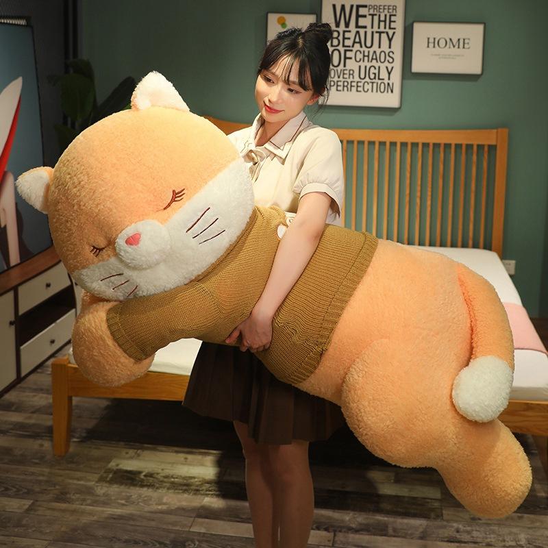 Large Party Dressing Cat Doll Plush Toy Big Cat Doll Girl Soothing Rag Doll Birthday Gift