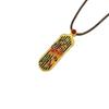 Vietnamese Gold-Enamel Vermilion Bird and Phoenix Brass Necklace