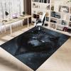 1pc Wolf Head Carpet, Office Rug Outdoor Mat Home Decor Area Carpet Festival