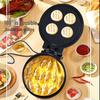 Electric Double-Sided Crepe & Pancake Maker with Deepened Heating for Frying & Grilling