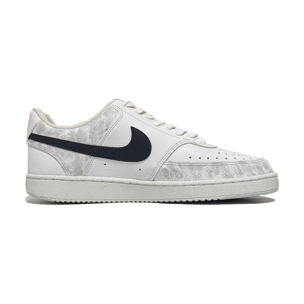 Nike Court Vision 1 Dark Thorn Lightweight And Breathable Low top Skateboard Shoes Men's Black White DH2987-101(Team61-)