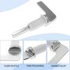 Zinc Alloy Toilet Flush Handle Toilet Handle Replacement Flush Lever Repair Replace Tank Flushers Handle Easy to Install