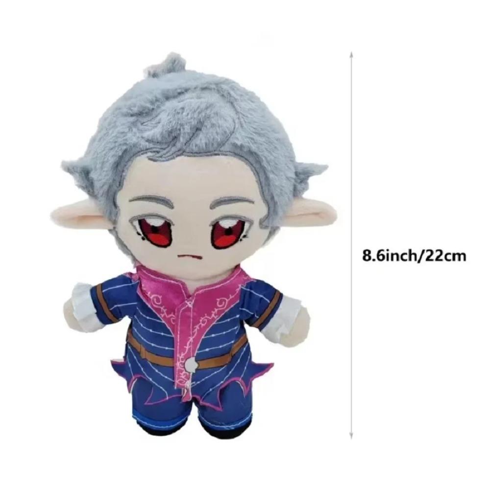 Peluche di Astarion 22 cm Gioco BG3 Morbido Peluche Animale Peluche Bambola Carina per Fan del Gioco e Bambini Regali di Natale e Compleanno