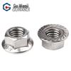 GUWANJI 304 Stainless Steel Hex Flange Nut