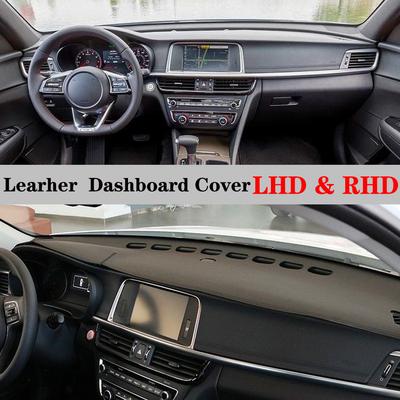 Dashboard Dash Mat Cover PU Leather Pad Sunshade Anti-UV Protect Carpet Car Accessories For KIA Optima JF 2016 2017 2018 K5