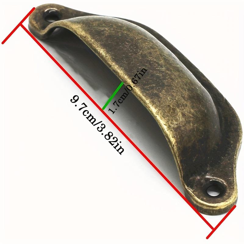 12/20pcs Antique Brass Drawer Knobs, Vintage Cabinet Pulls for Closet, Dresser & Furniture with Screws