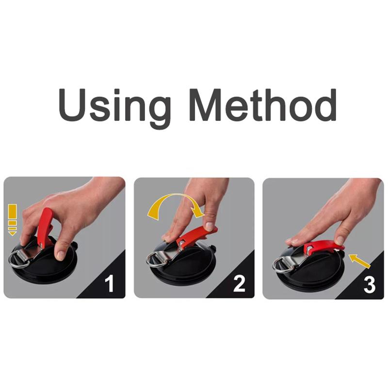 Vacuum Suction Cup Anchor with Fixed Hook Suction Cup Hook for Heavy-Duty Car Watch Strap Suitable for Car Household Bathroom