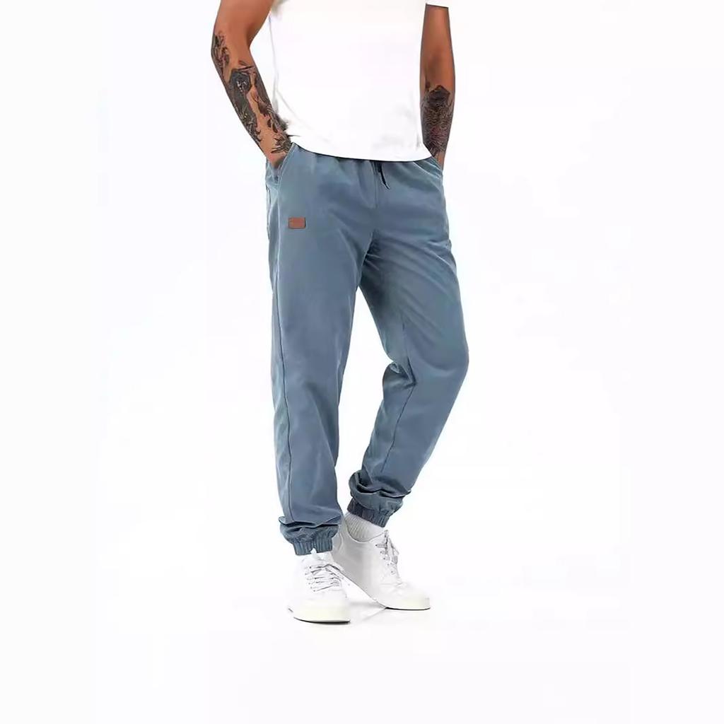 Pánské volné sportovní kalhoty s dlouhým panelem, fitness, běžecké a tréninkové kalhoty