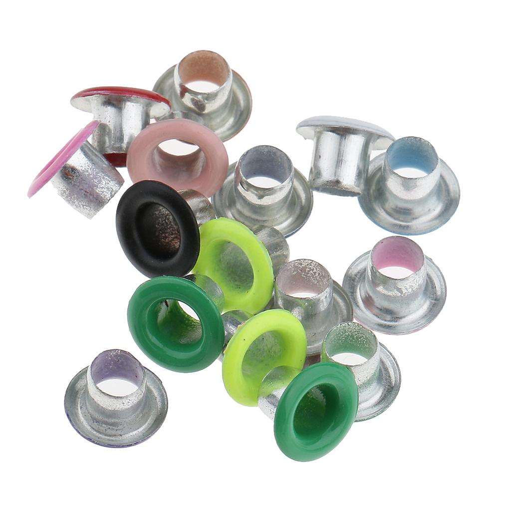 100pcs Colorful Round Eyelets / Rivets - 3mm
