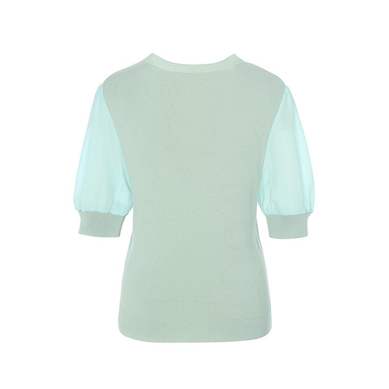 SOUP Puff Sleeve Short Sleeve Knit (Sz5Sk30)