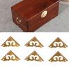 8 pièces Protège-Coin de Boîte en Laiton 1,2 pouce Garde-Coin de Table Coin Court Vintage Garde-Coin de Coin Court Armoire
