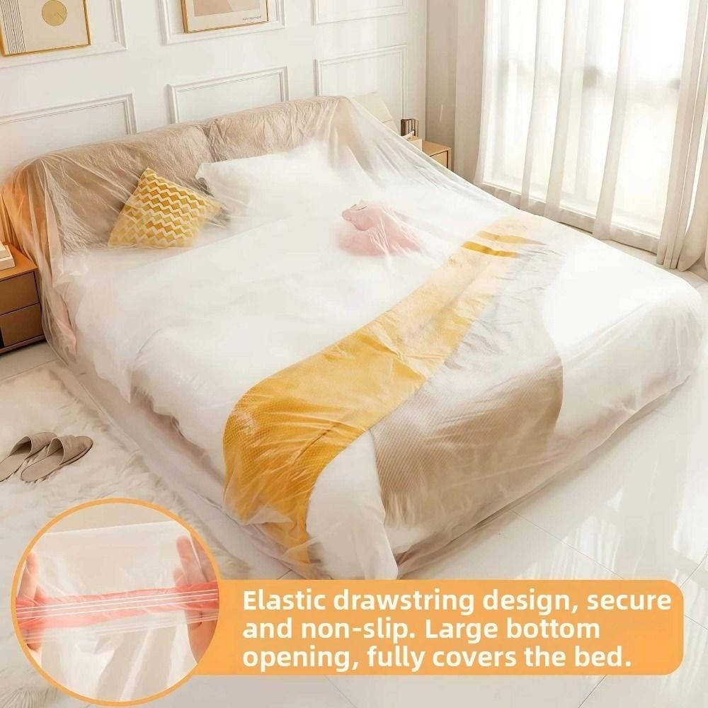 3Pcs Transparent Sofa Protective Film Elastic Edges Furniture Protection  Dormitory