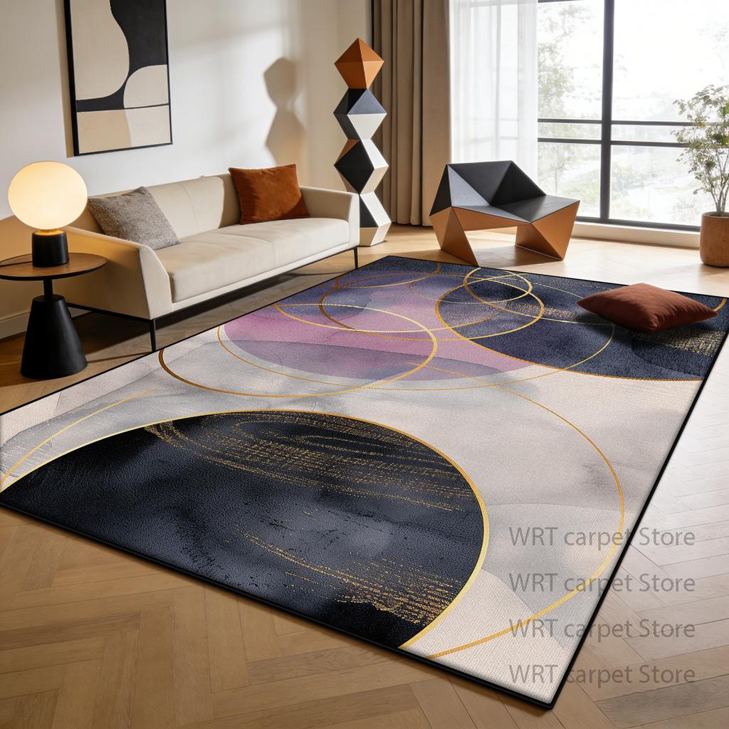 Nordic Light Luxury Style Living Room Carpet Decoration Modern Lounge Large Size Rugs Non-slip Pile Fabric Bedroom Tatami Mat