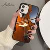 Wood Cello Violin Phone Case for iPhone 17 Air 15 16 16e 11 12 13 14 Pro Max Plus Cover coque Fundas Shell
