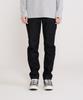 Adhoc Men'S Black Tapered Denim Pants (Black)