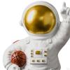 -Resin Statue Space Figure Spaceman Figurine Ornament Sculpture for Kids Room Bookshelf ,Bedroom,