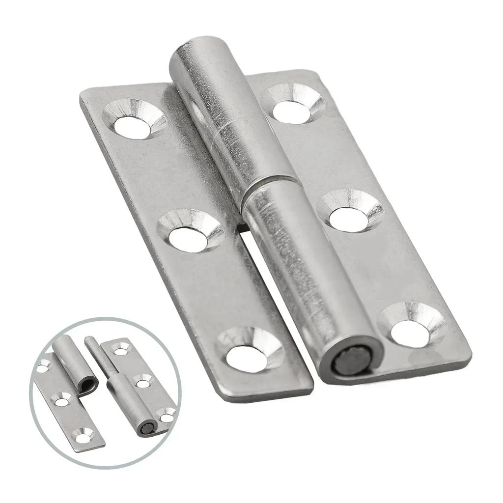 Lift Off Hinge Stainless Steel Flag Shape Detachable Hinge Removable Small Slip Joint Hinge Furniture Hardware Accessories