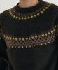 COVERNAT Jacquard Pattern Pullover Brown