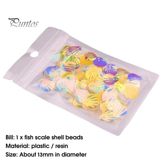 Seashell Sequins Multicolor Decorative Portable Oval Hologram Mermaid Paillette Sequins Daily Use