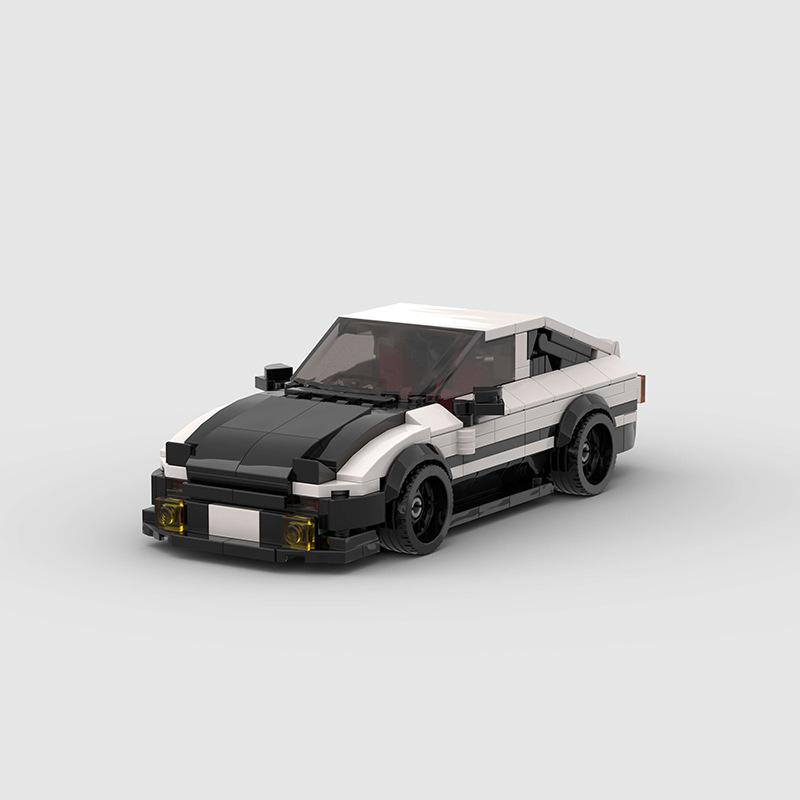 Technischer Speed Car MOC Stadtfahrzeug Rennwagen Rallye Bausteine Ziegel Set Retro Ornament DIY Spielzeug für Erwachsene Geschenke