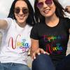 Spanish Girls Bachelorette Hen Party Women T-Shirts Novia & Equipo De La Novia Graphic Tees Casual Short Sleeve Tops Ream Bride