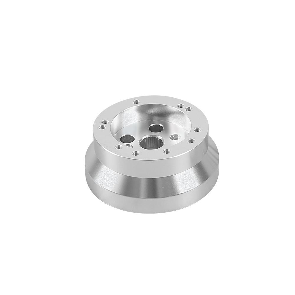 Steering Wheel Polished Short Hub Adapter 5 & 6 Hole Ididit, GM, Chevy B Silver