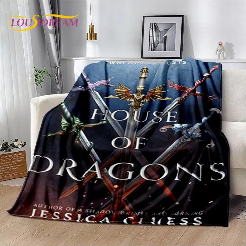 House of The Dragon TV-Film Weiche Plüschdecke, Flanelldecke Überwurfdecke für Wohnzimmer Schlafzimmer Bett Sofa Picknickdecke Kinder