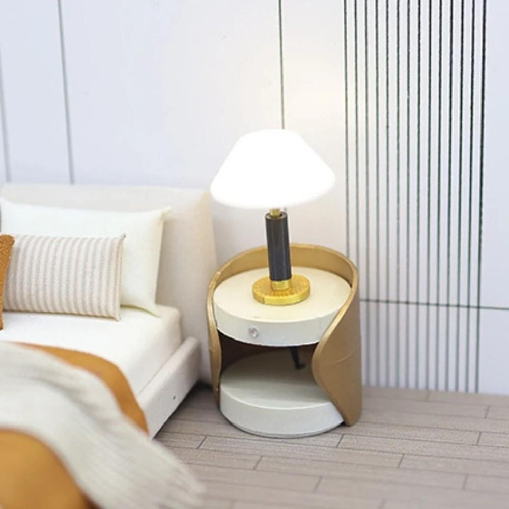 1PCS DIY Miniature Dollhouse Furniture 1:20 Mini Furniture Toy Lamp Desk Table Lamp  Baby Gift