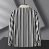 Men's Oversized Striped Casual Jacket