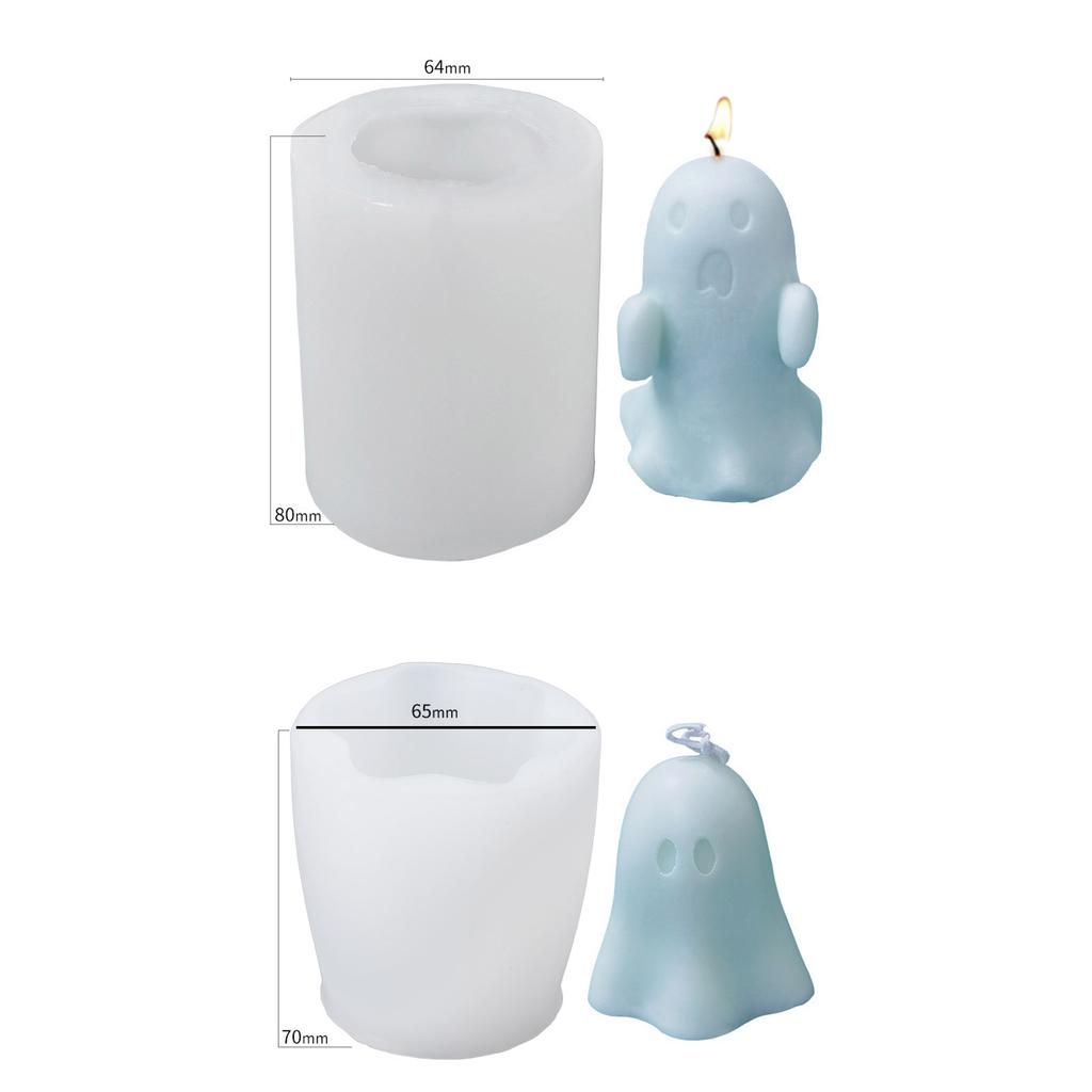 Halloween Candle Mold for Making Candle Plaster Ornament Halloween Party Decor
