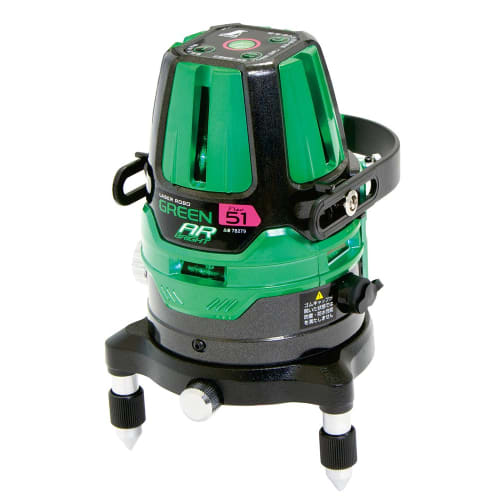 Shinwa Sokutei Laser Level, Laser Robo Green, Neo 51 AR Bright, Full Line, Ground Level, 78279