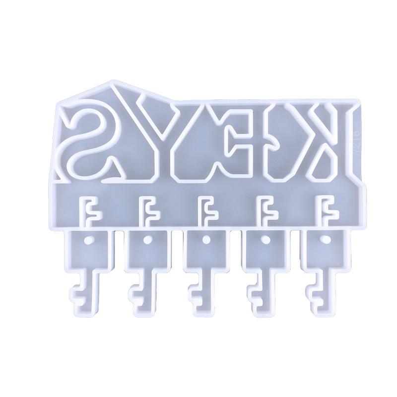 

Настенное крепление для хранения ключей, литая смоляная форма для подставки для ключей, для офиса в прихожей, держателя ключей, органайзер для брелока 1