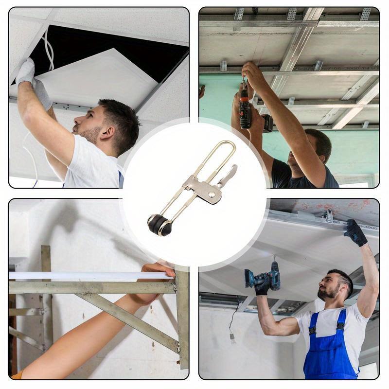 Drop Ceiling Grid Clamps Install Ceiling Clamp & Tile Installation Clips Suspended Ceiling Hand Tools Multifunctional Install