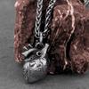 Minimalist Viking Necklace Vintage Charm Punk Hip Hop Pendant Necklace Stainless Steel Jewelry Men Women