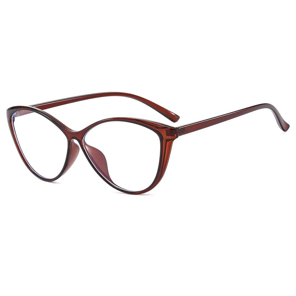 

Retro Triangular Cat Eye Sunglasses Women S Brown Black Frame Square Round Face Thin Sunglasses Are Suitable For Personality Trends