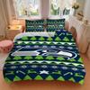 3Pcs Seattle Seahawks Ugly Sweater Bedding Sets For All Sizes New 3D Printed Bed Cover Comforter Duvet Cover Pillowcase Bedroom Decoration