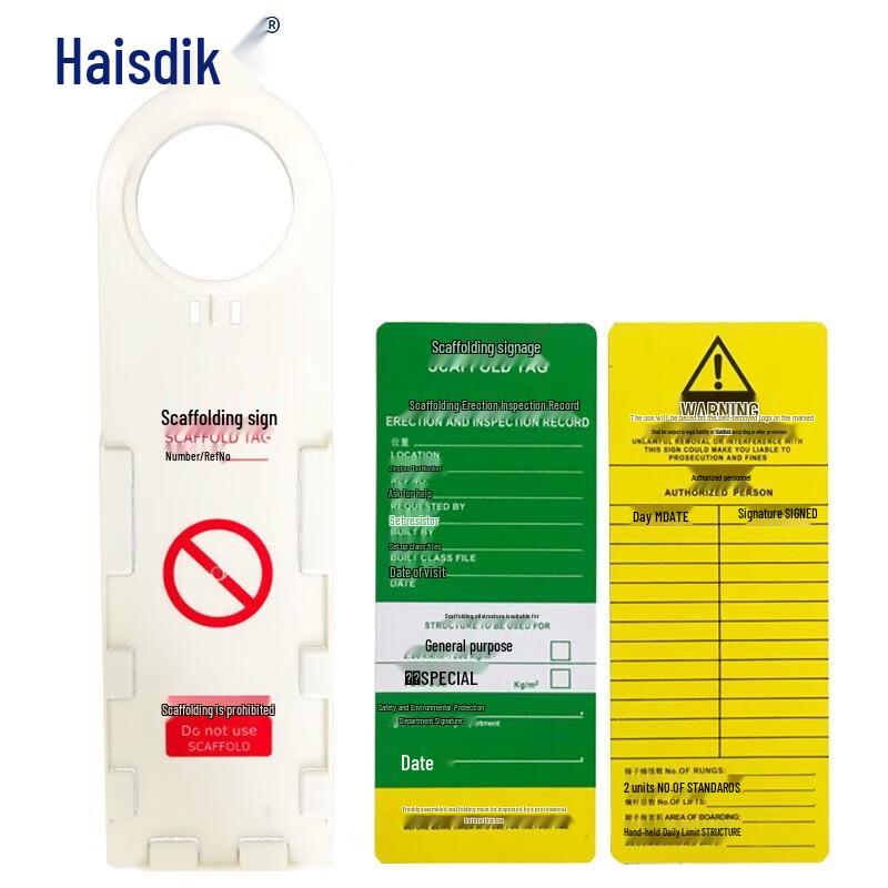 Haisidick Scaffolding Safety Warning Tag Set 10 Sets