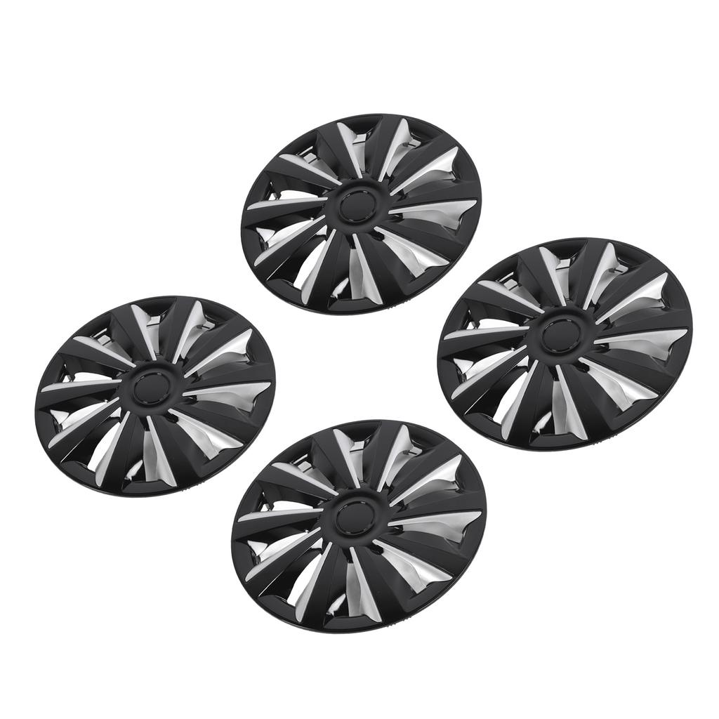 4 Pcs 14in Wheel Hub Cap Full Protection Stylish Look Wheel Rim Cover Hubcaps Universal Fit for Any 14in Steel Wheels