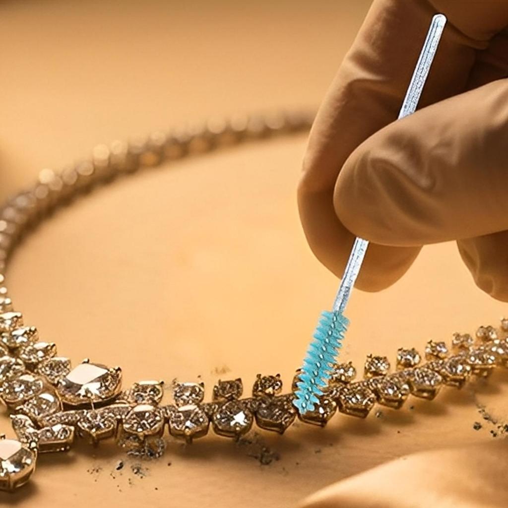 Jewelry Cleaner Kit Multifunctional Earring Cleaner Brush Portable Jewelry Washing Tool For Gold Sterling Silver Ring Earrings