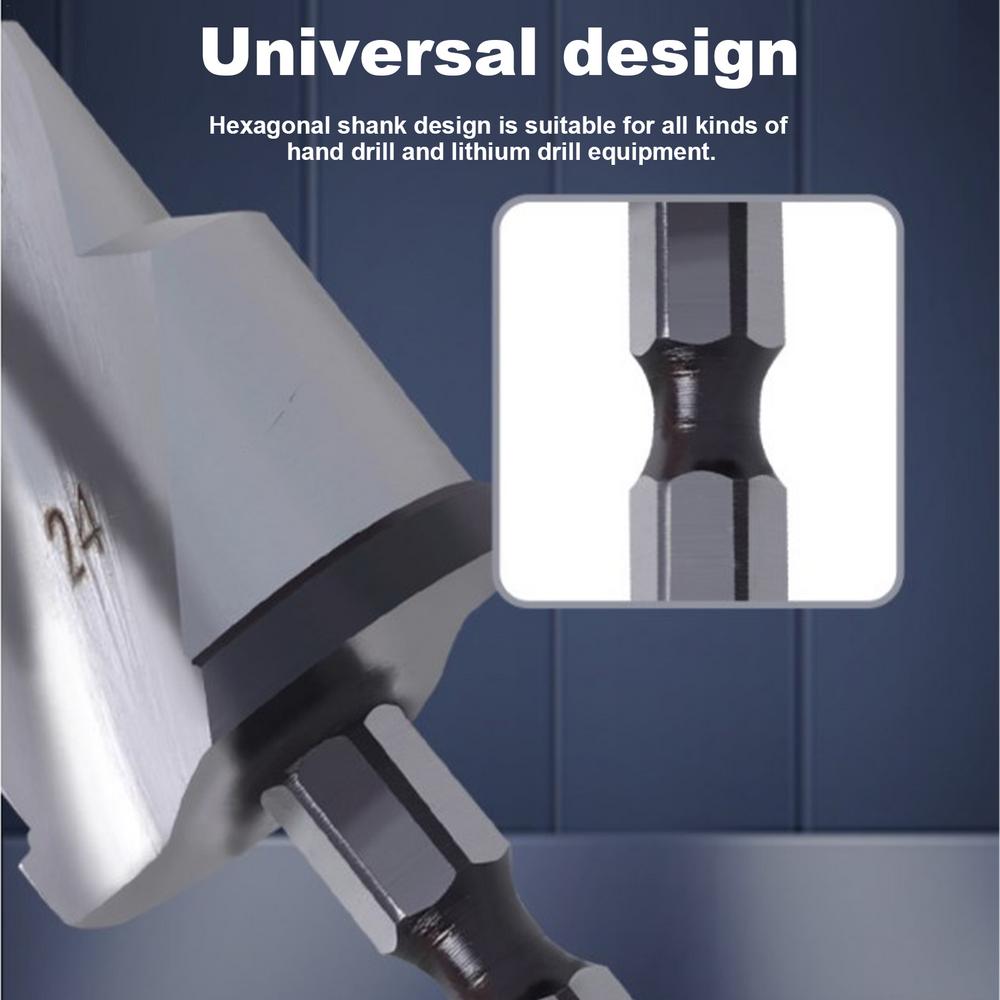 Countersink Drill Bit Steel Conduit Reamer Safe Countersink Sturdy Reamer Bit Quick Change Bit Pipe Reamer Tool For PPR Water