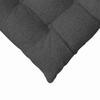 Seat Cushions 4 Pcs Dark Grey 40 X 40 X 6 Cm Cord Fabric