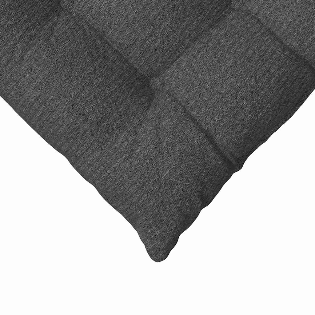 Seat Cushions 4 Pcs Dark Grey 40 X 40 X 6 Cm Cord Fabric