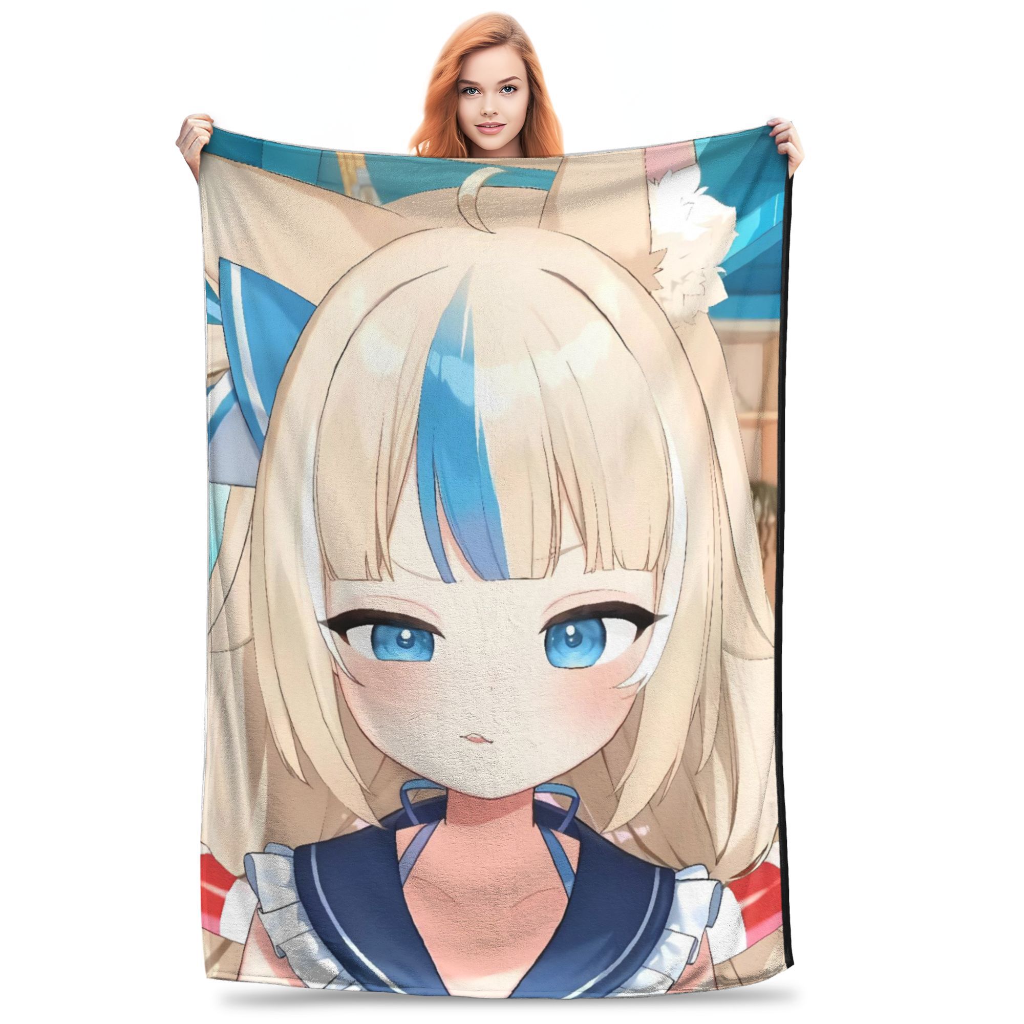 

Sameko Saba Soft Warm Blankets Child Plush Bedding Throws Comfortable Home Decor Flannel Bedspread Sofa Bed Cover 100x150cm