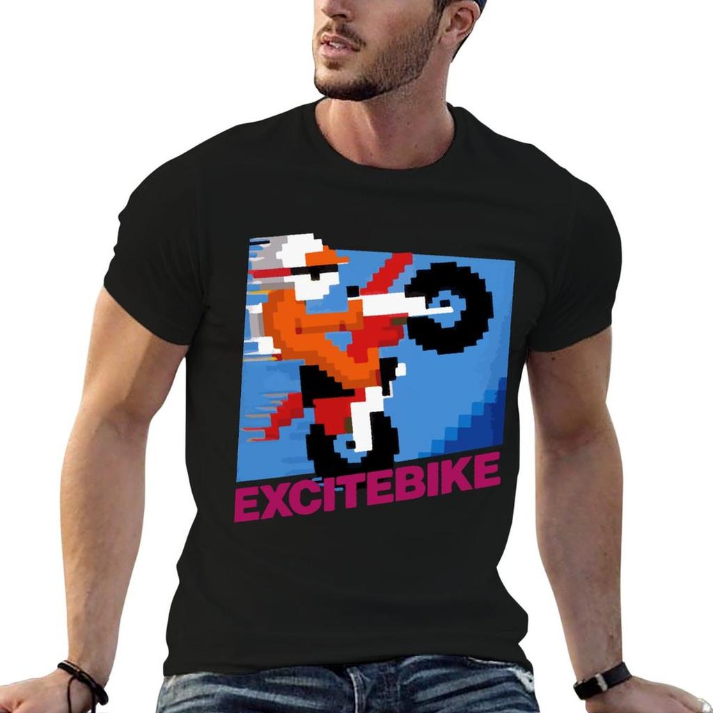 Excitebike Original For Fans Tshirt Unisex T Shirt Cotton 100 T Shirt Custom Print T Shirts For Unisex Pack White Tshirt