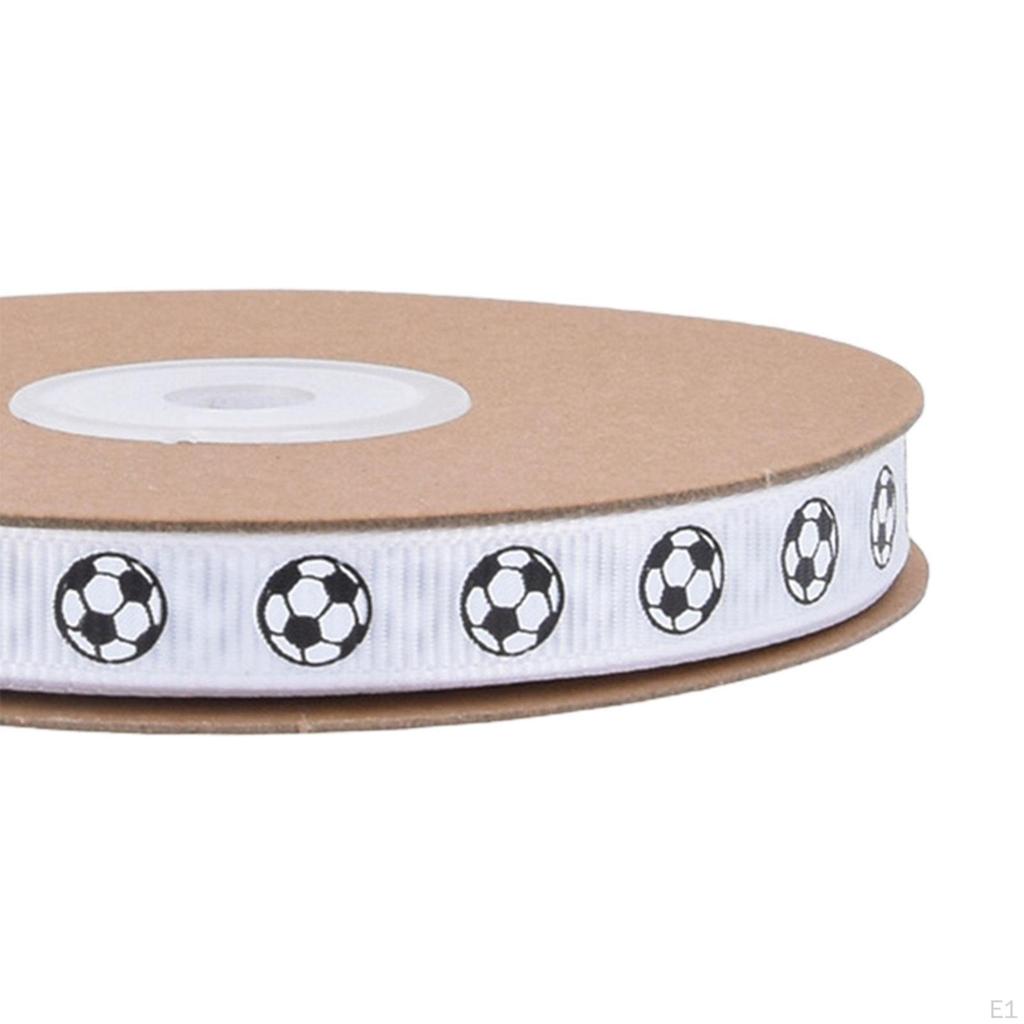 Fußballband 19,9 Yards lang 1 cm breit Sportmuster zum Basteln Geschenkverpackung