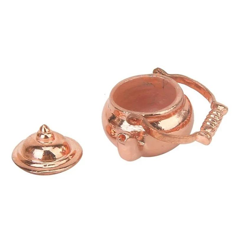 Ceainic Creativ Retro cu Capac Deschis Miniatură Casă de Păpuși Re-ment 1:Casă de Păpuși Zână la Scară 12 Decor Acasă Figurine Miniaturi