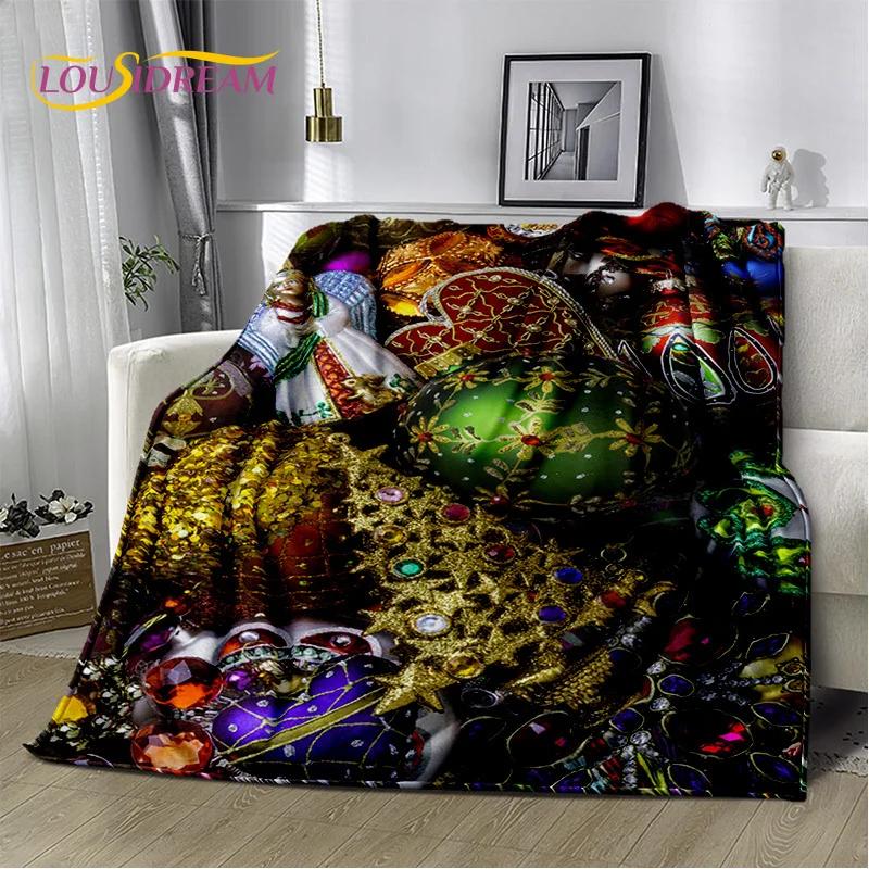 Frohe Weihnachten Baum Weihnachtsmann Geschenk Plüschdecke, Flanelldecke Überwurfdecke für Wohnzimmer Schlafzimmer Bett Sofa Picknick Wandern