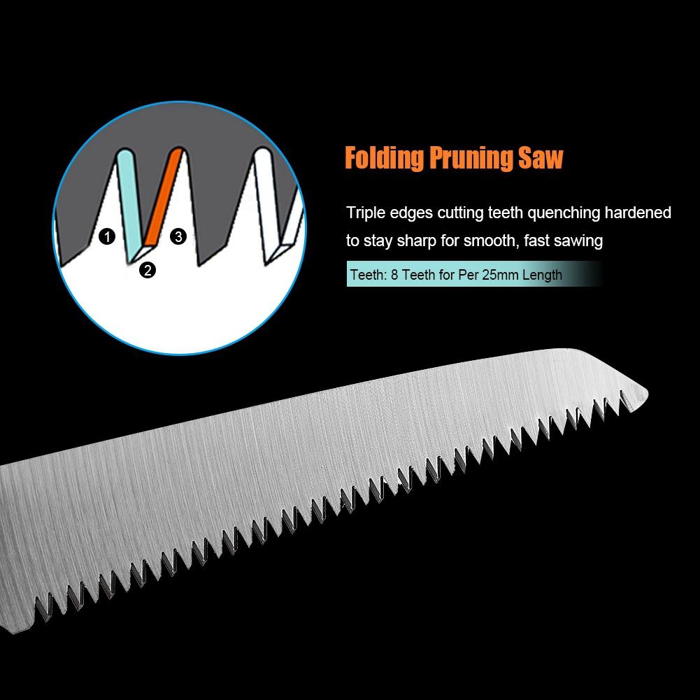 Portable Folding Manual Pruning Saw with Anti slip Handle Outdoor Gardening Tree Trimming Tool