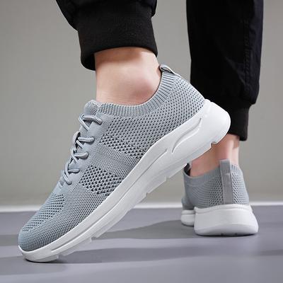 Brand Sneakers Men's Shoes Summer Breathable Mesh Sports Black Versatile Casual Soft Sole Tennis Men's Jogging Tenis Masculino