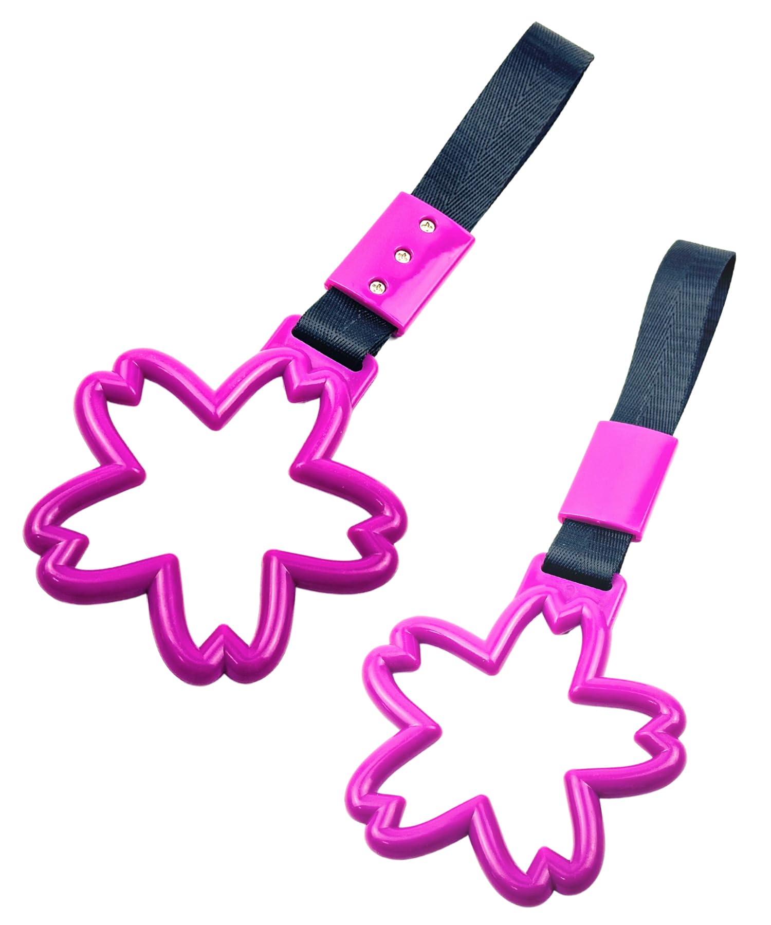 

HTharros Car Hanging Leather Sakura Shape Interior Accessories Cherry Blossom Violet Car Handrail Decoration фиолетовый